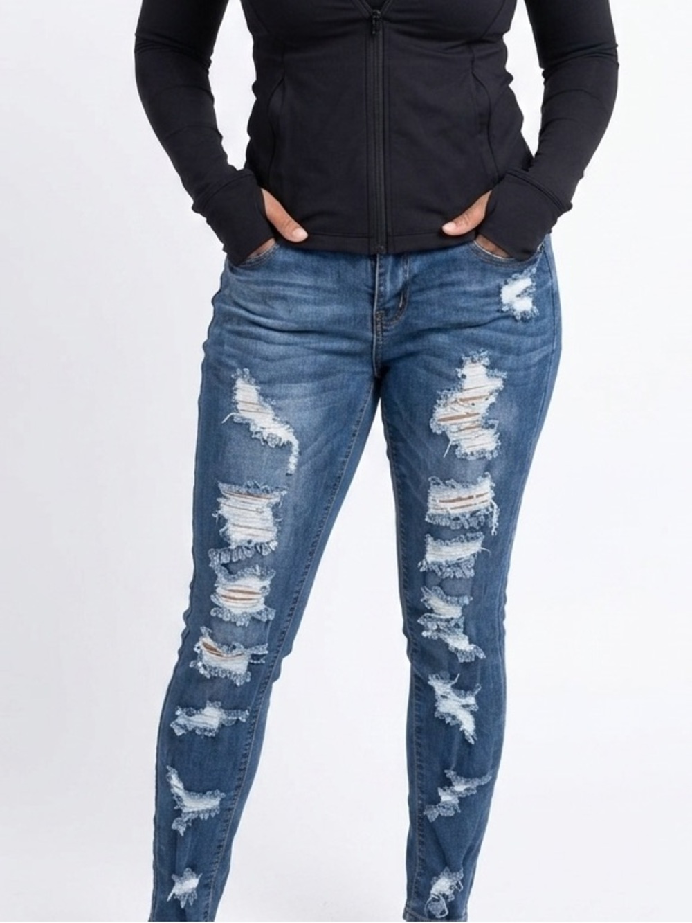 Women’s slim dark slim jeans